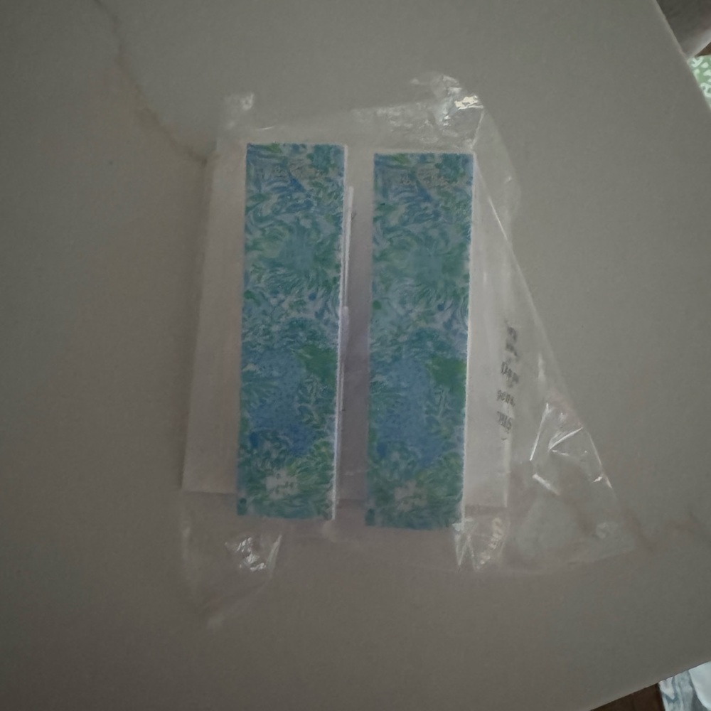 Blue and Green Patterned Nail Files